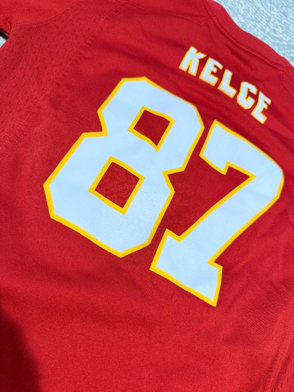 Nike Kansas City Chiefs Travis Kelce #87 Toddler Jersey Size M / 3T 4T Red